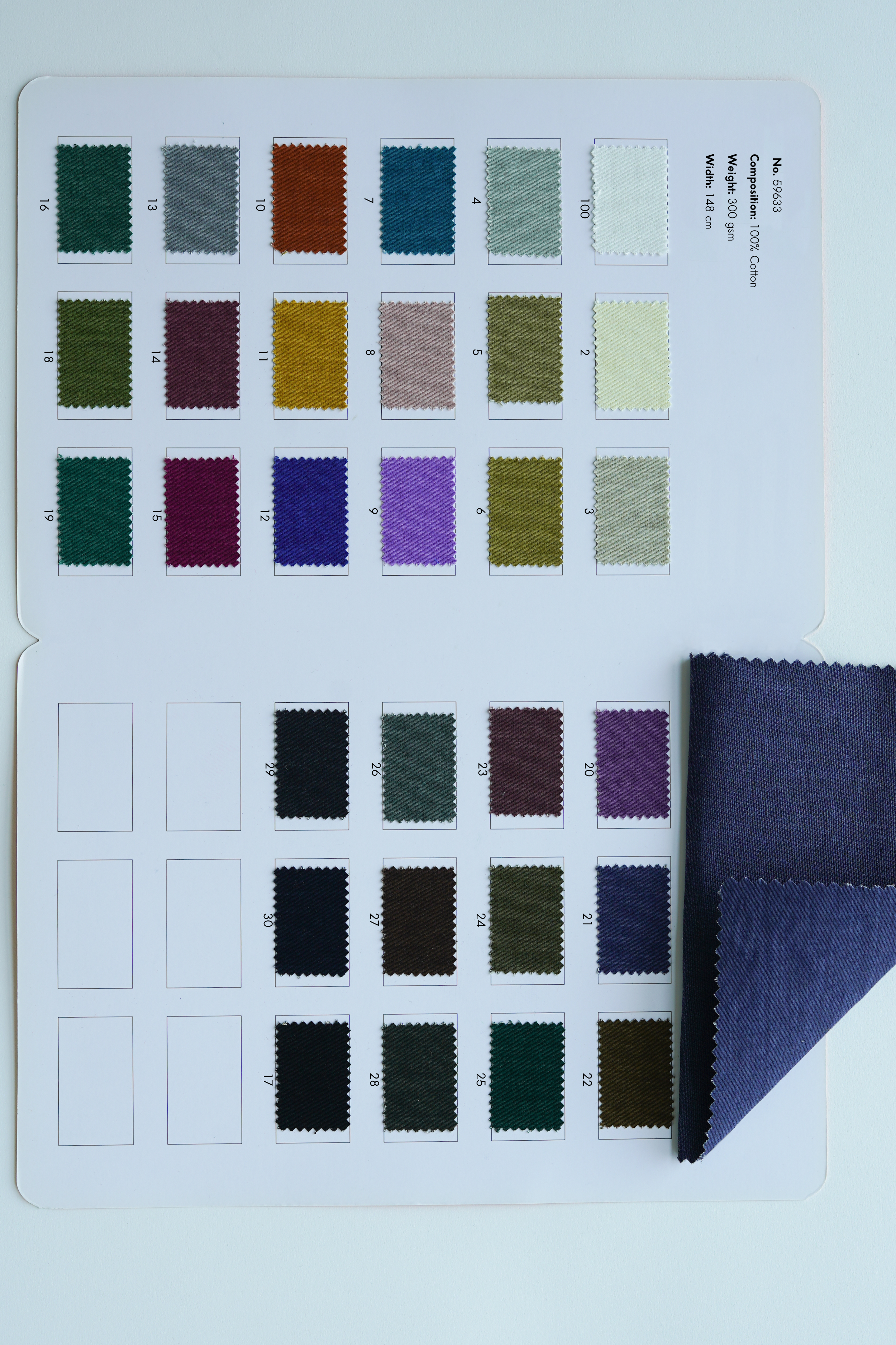 100% Cotton (300gsm) No.15