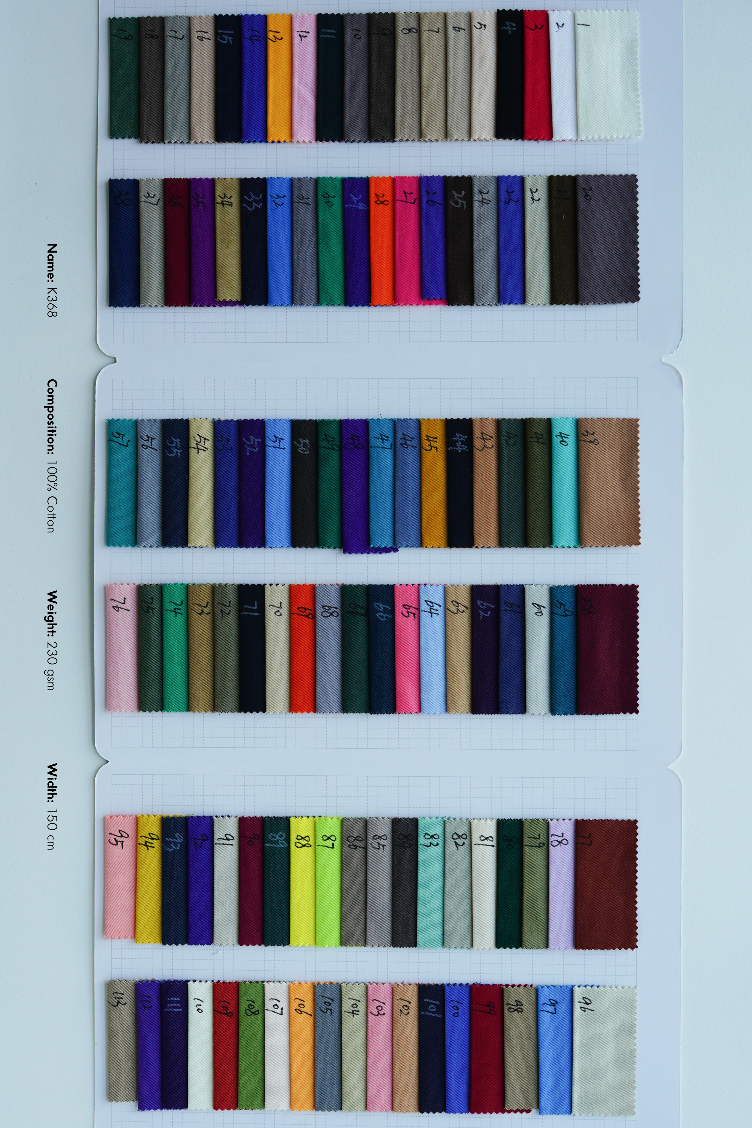 100% Cotton (230g) No.1