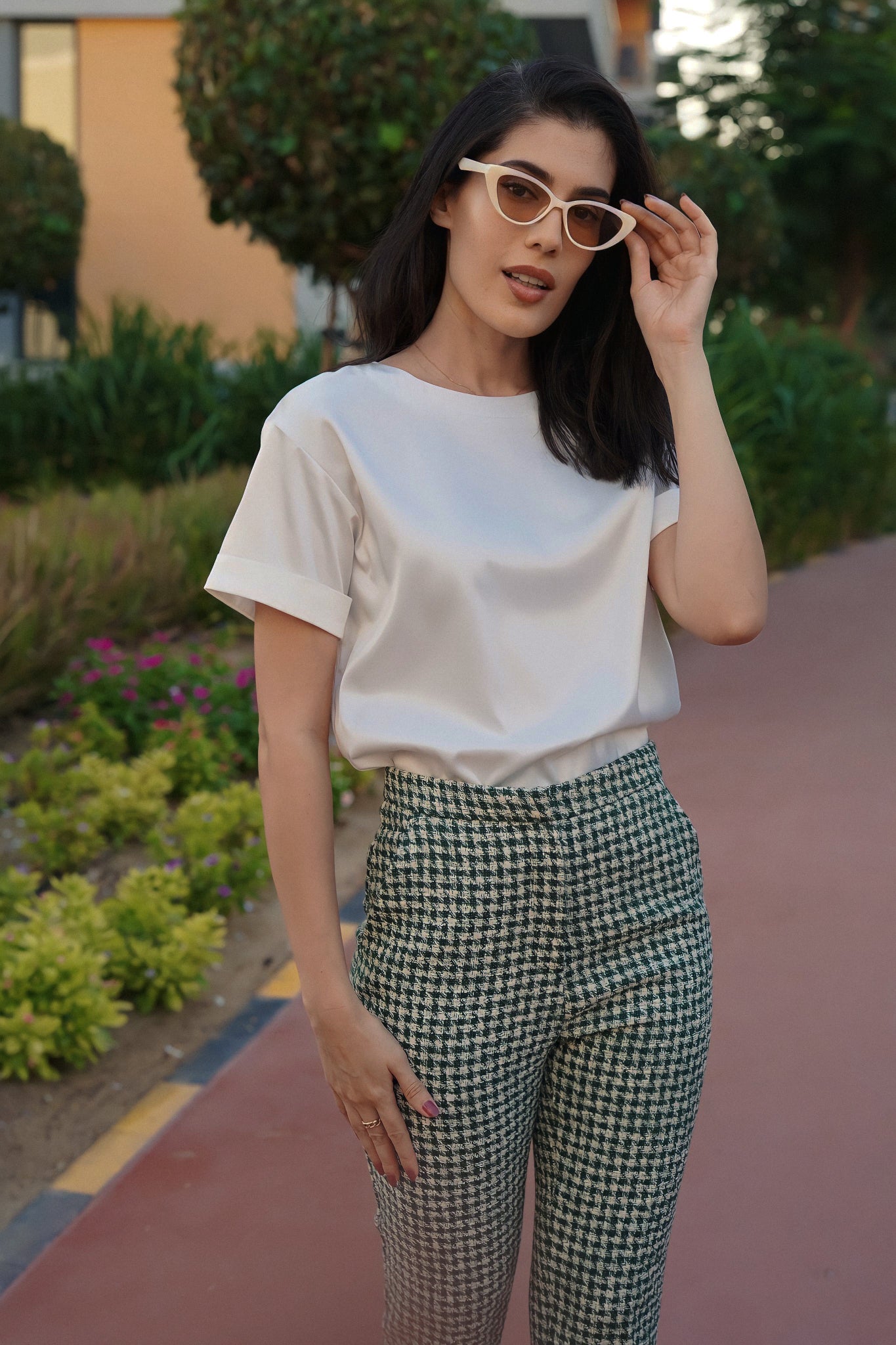 White T-Shirt (Satin)