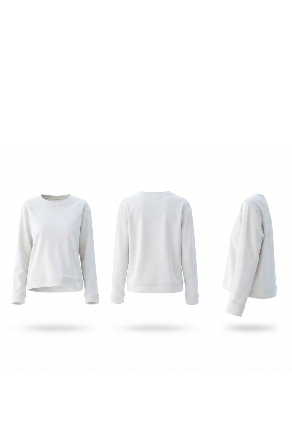 White Sweatshirt (Scuba)