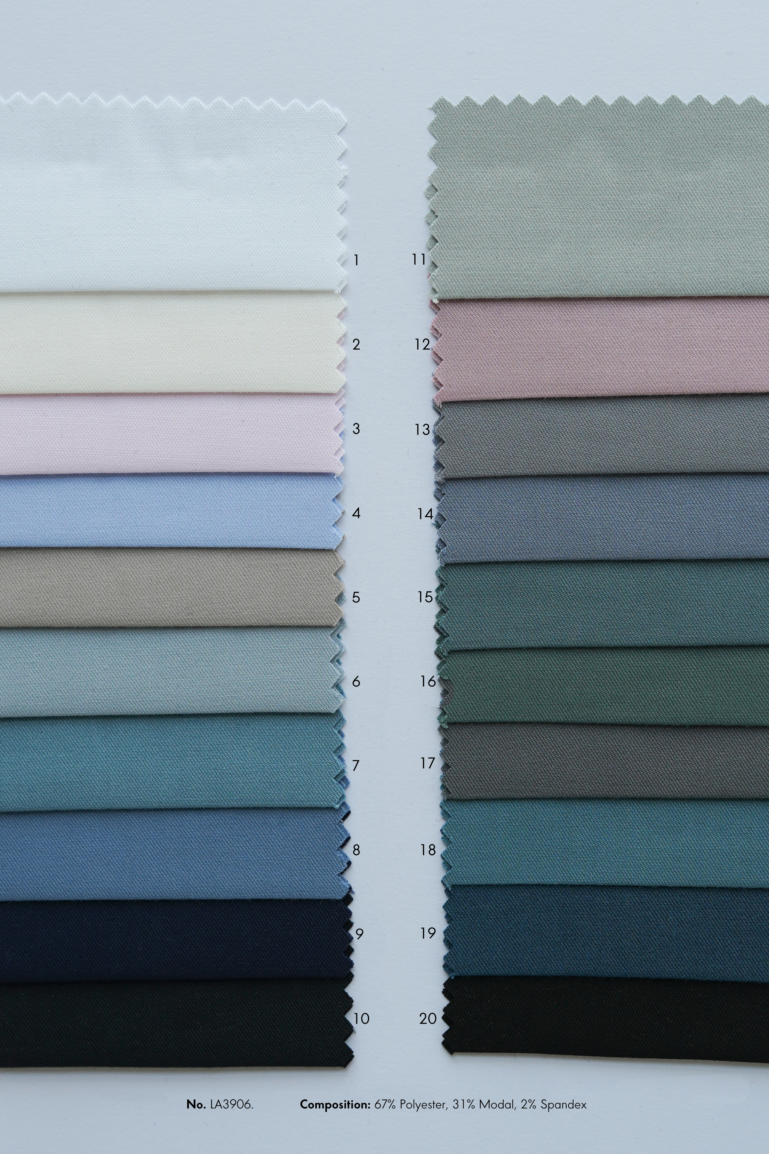 Polyester, Modal, and Spandex Blend No.12