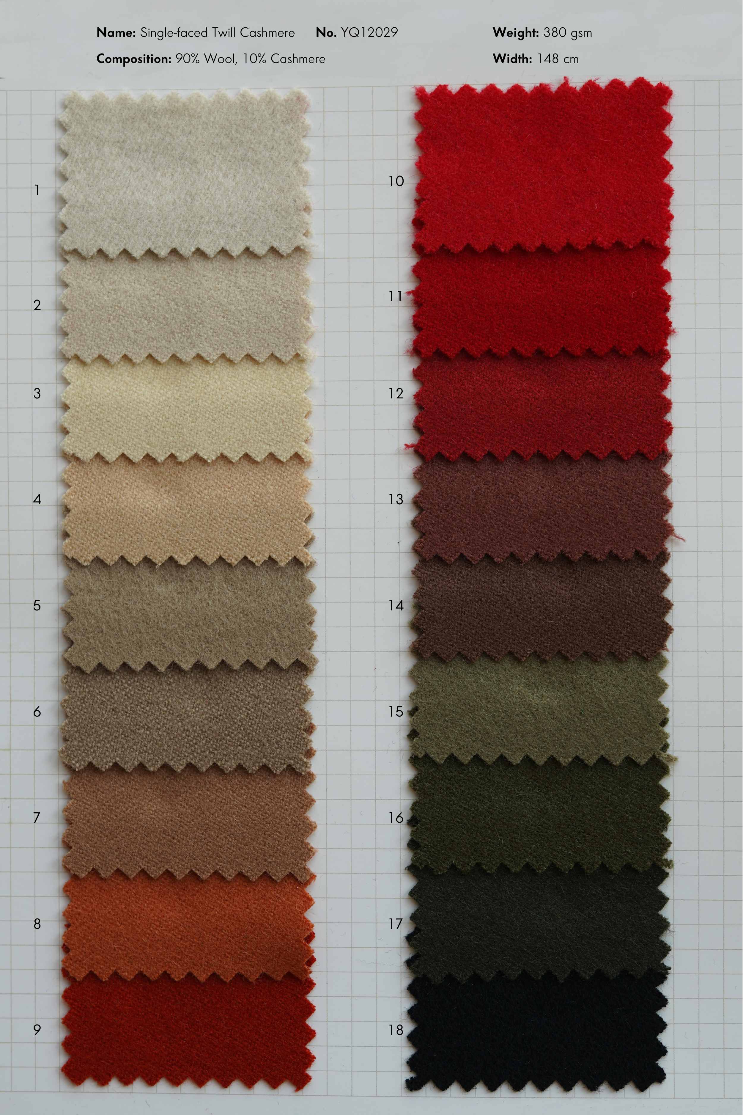 Wool & Cashmere Blend (380gsm) No.6