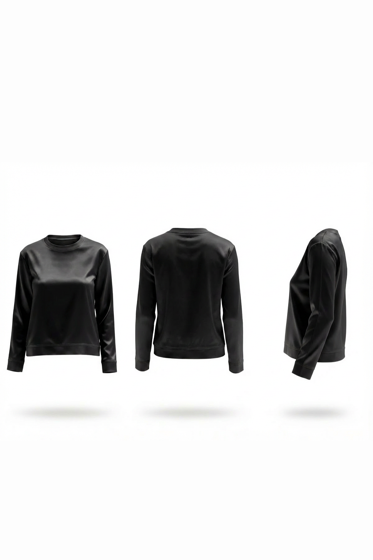 Black Sweatshirt (Satin)