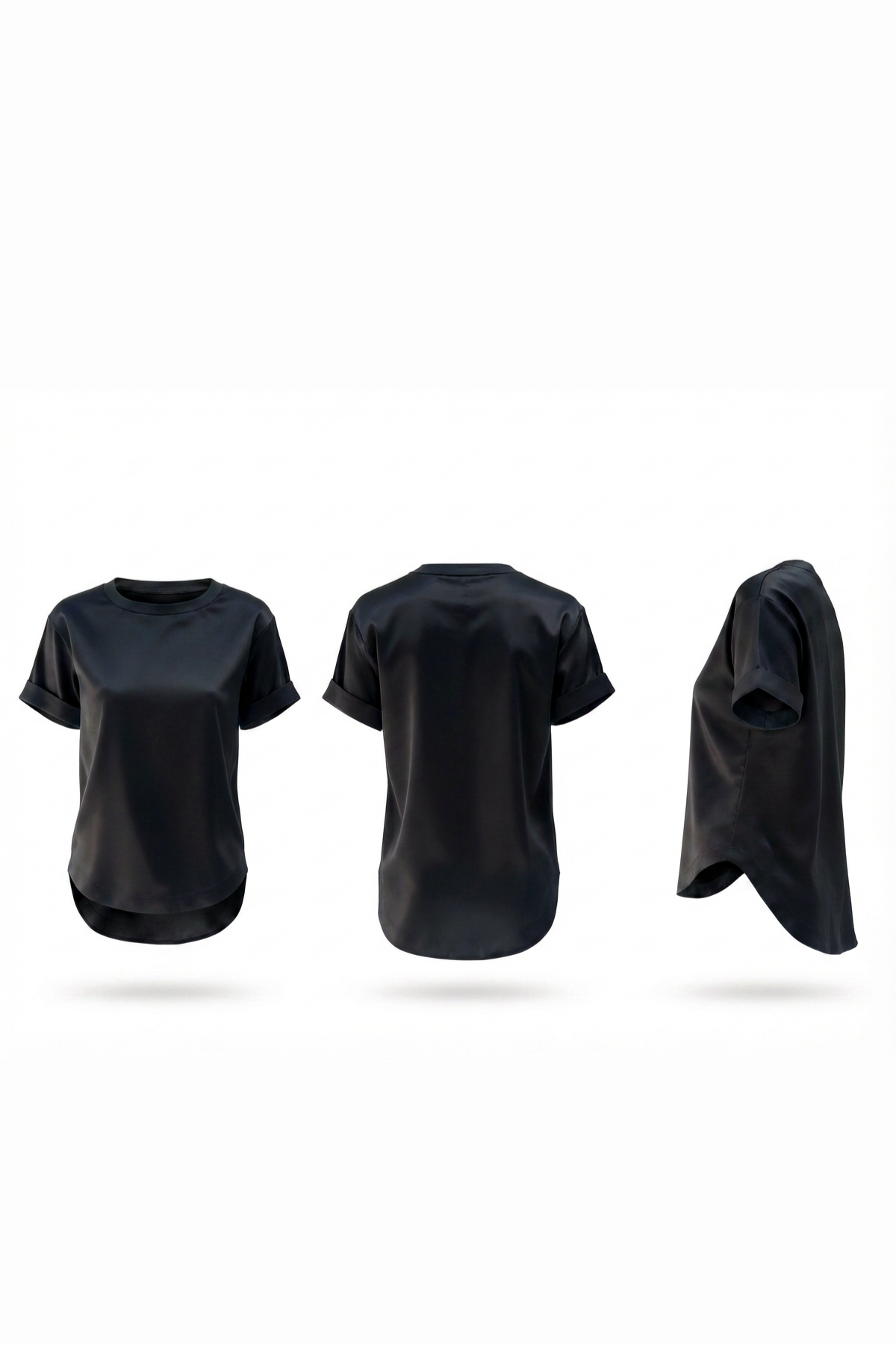 Black T-Shirt (Satin)