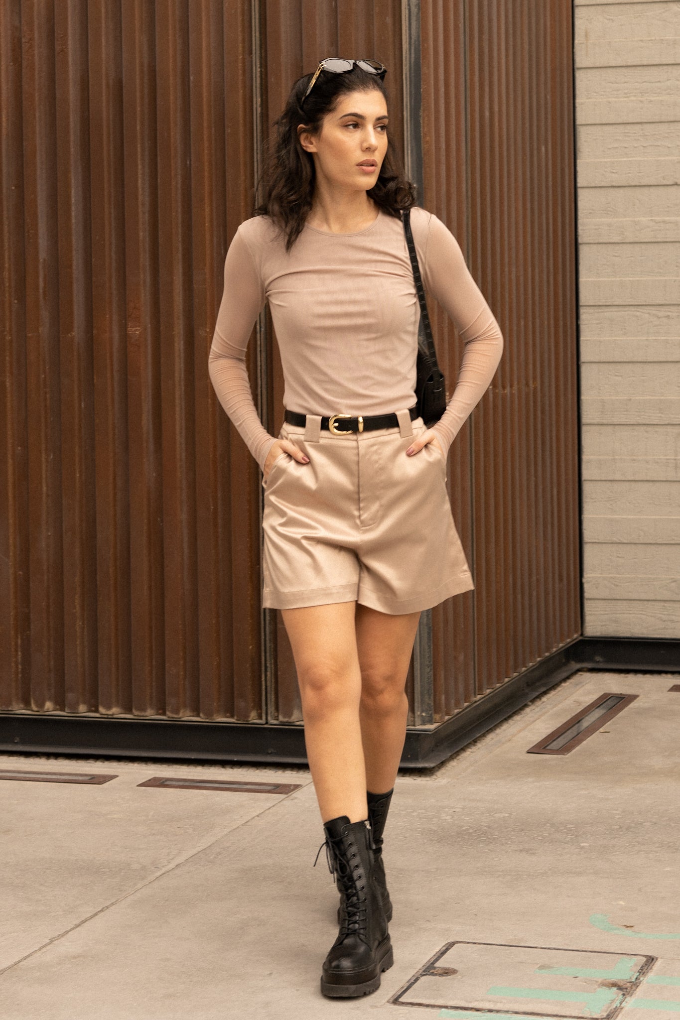 Nude Shorts (Satin)
