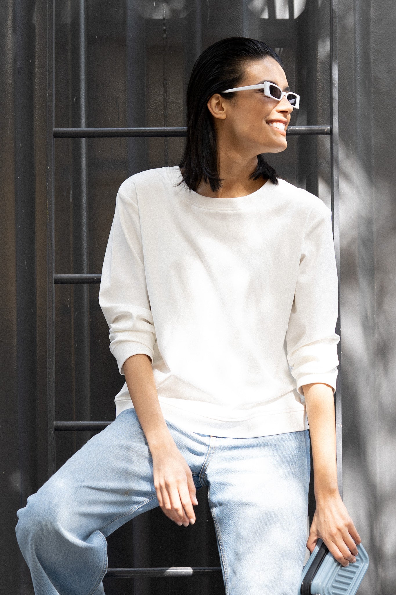 White Sweatshirt (Scuba)