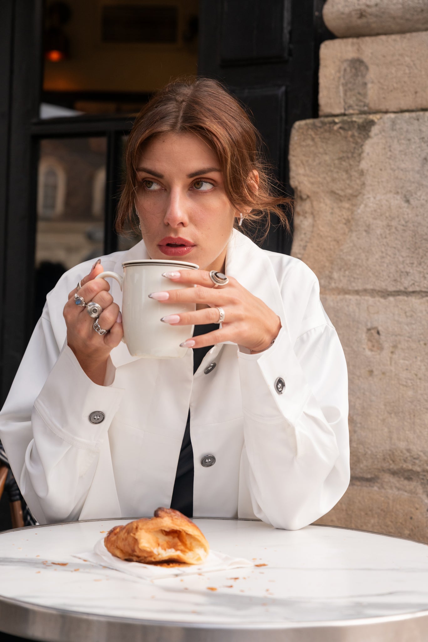 White Jacket (Satin)