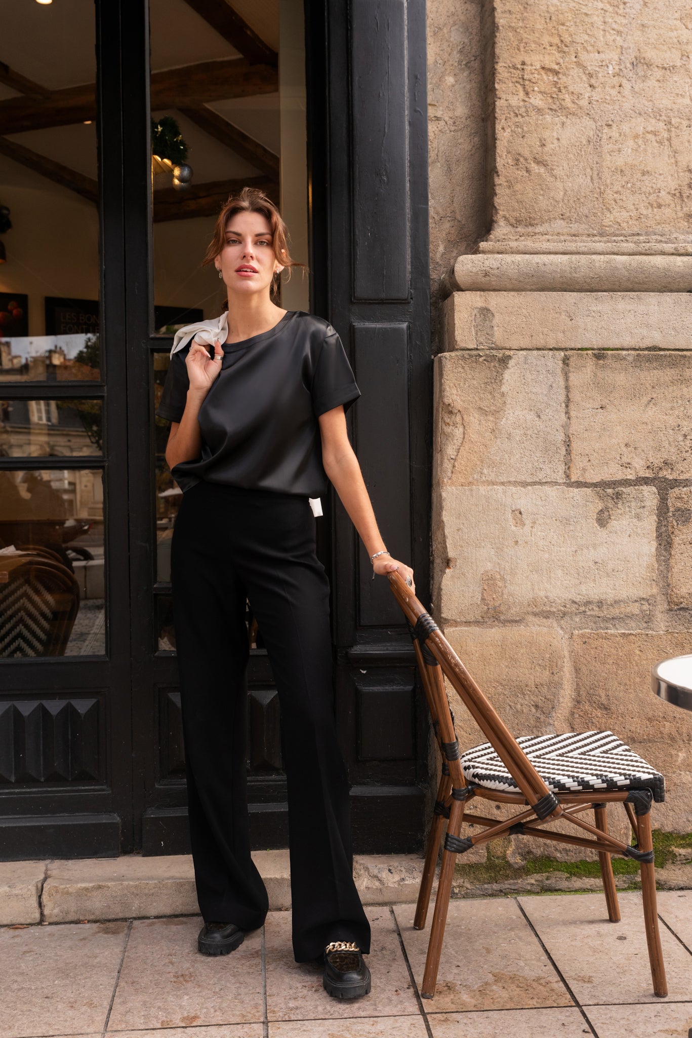 Black T-Shirt (Satin)