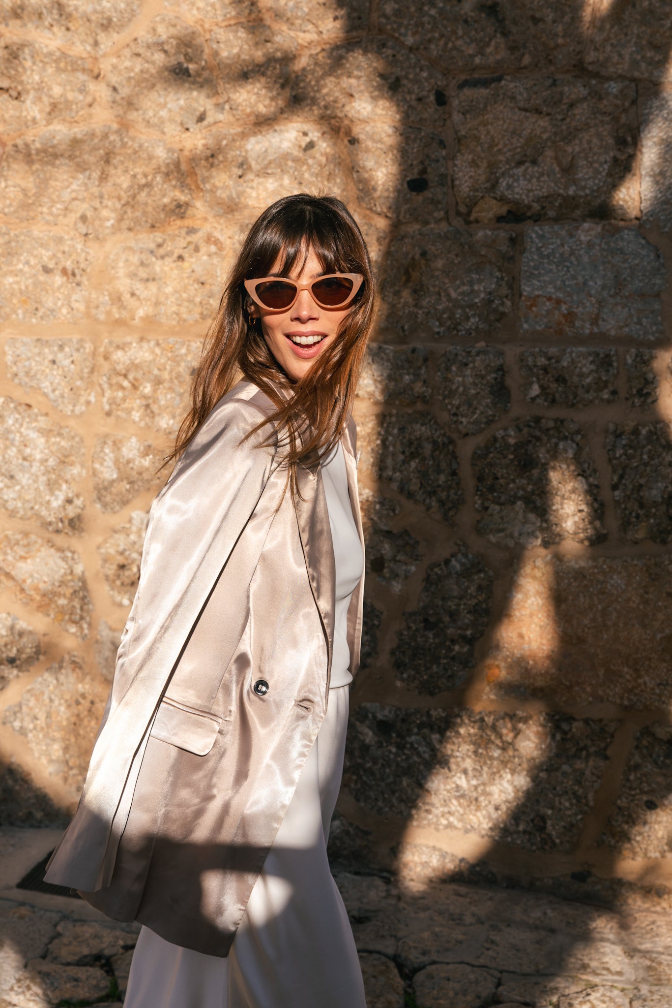 Nude Blazer (Satin)