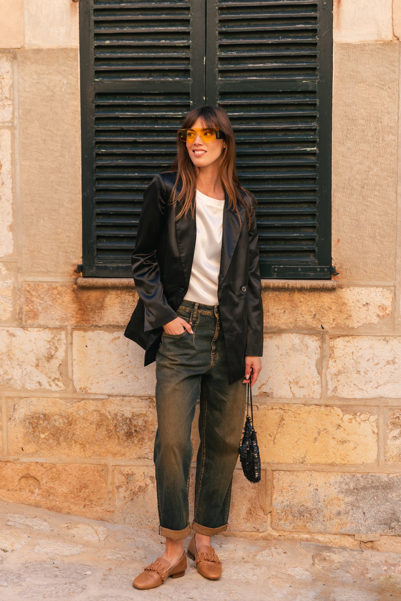 Black Blazer (Satin)