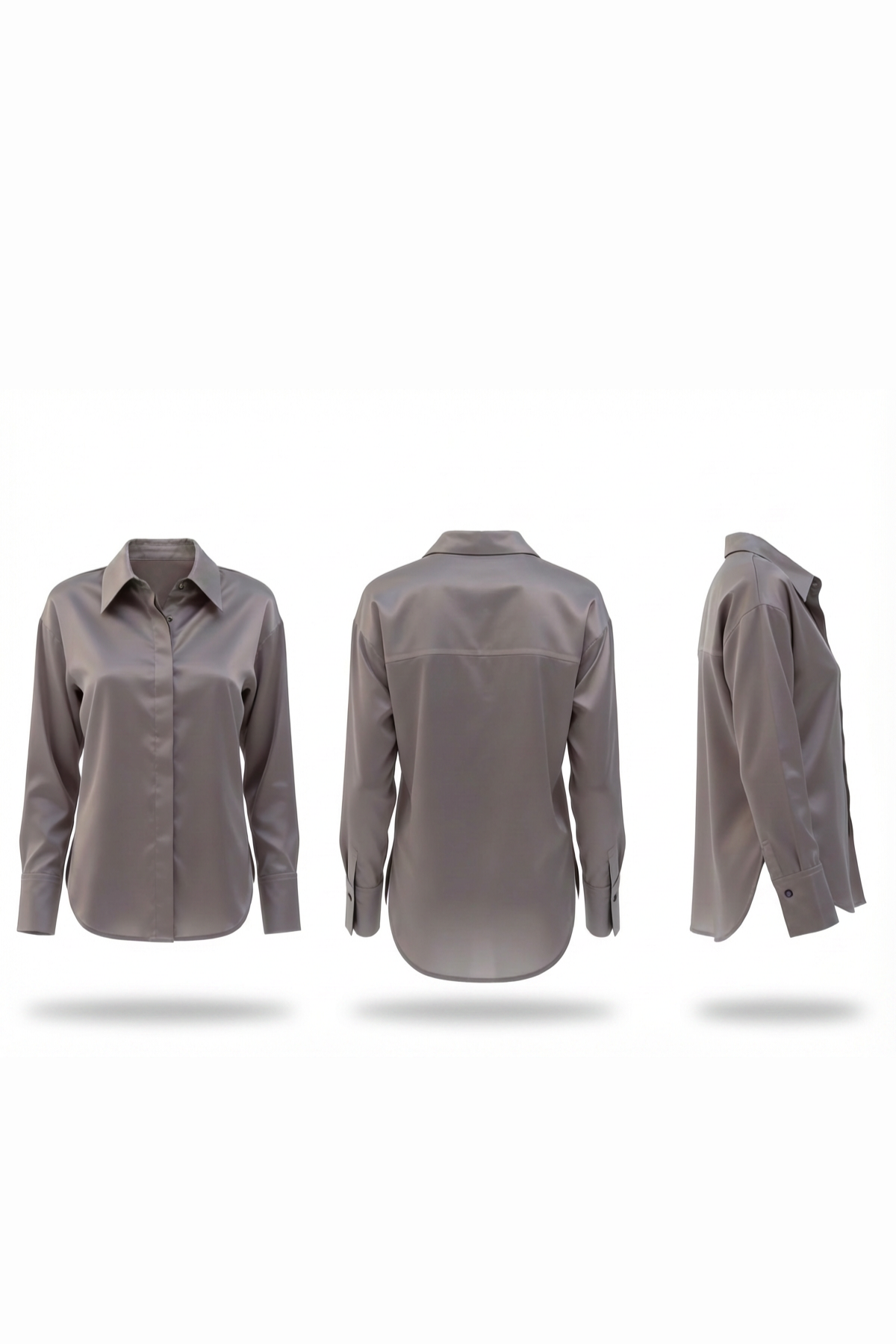 Grey Shirt (Satin)