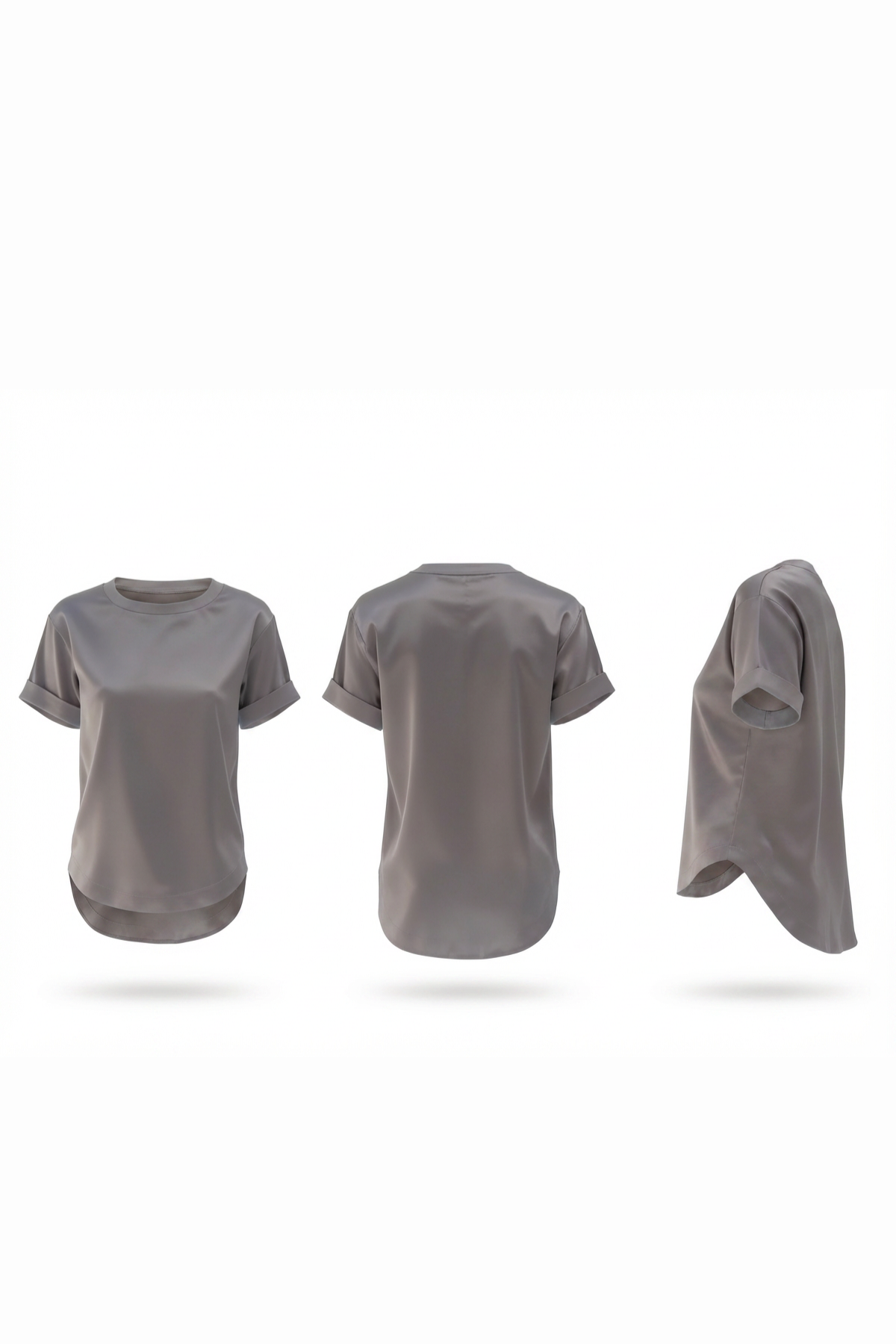 Grey T-Shirt (Satin)