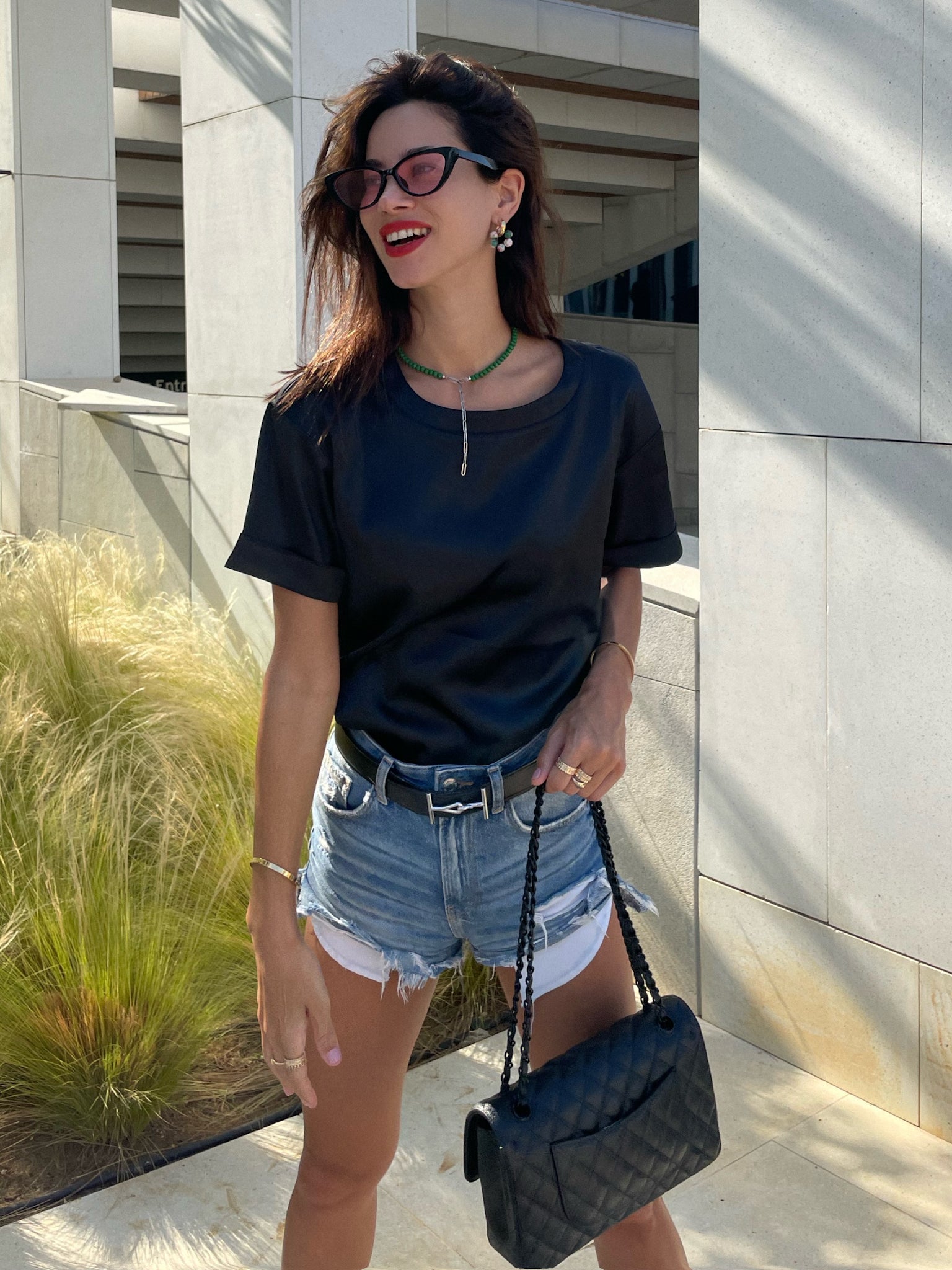 Black T-Shirt (Satin)