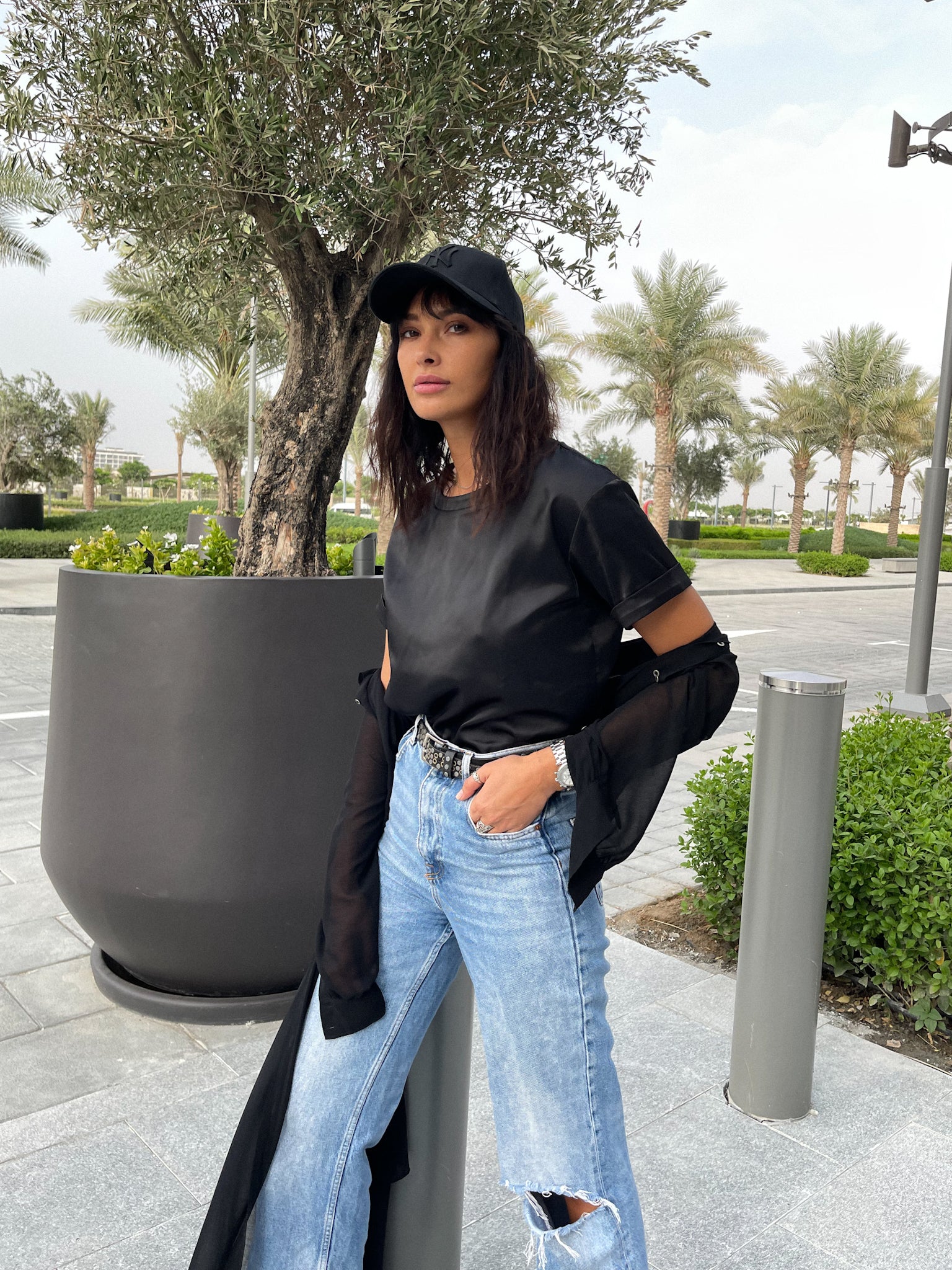 Black T-Shirt (Satin)
