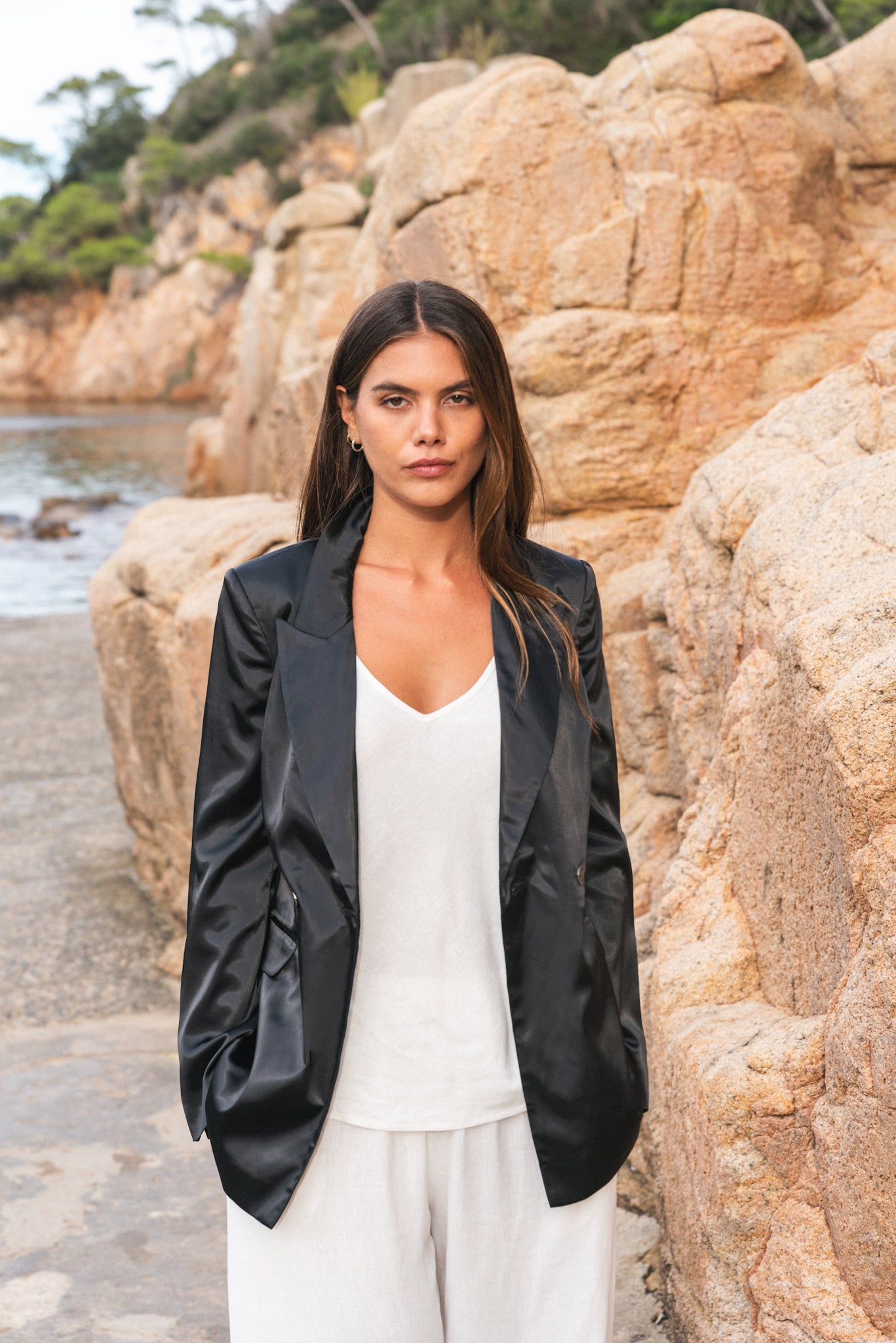 Black Blazer (Satin)