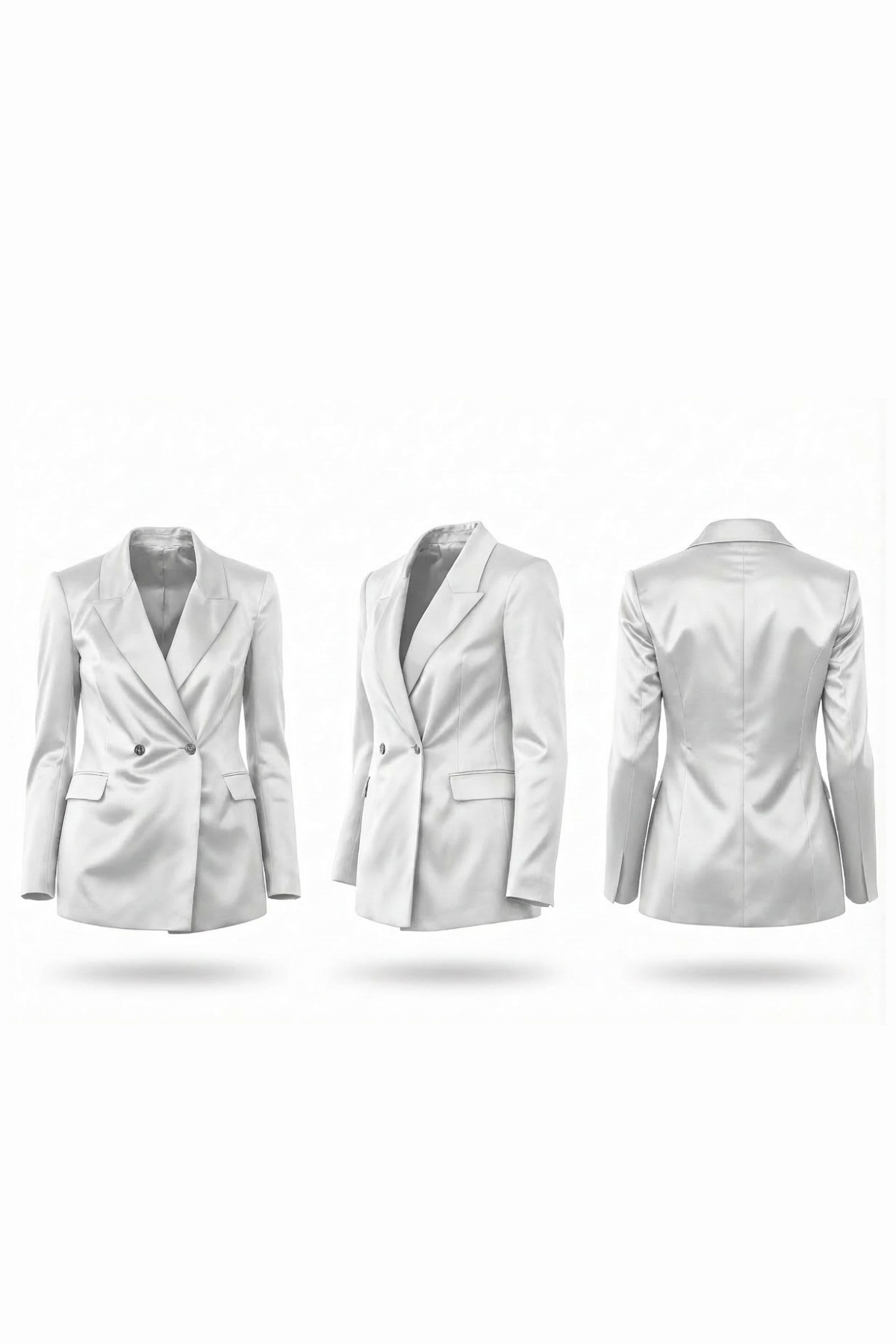 White Blazer (Satin)