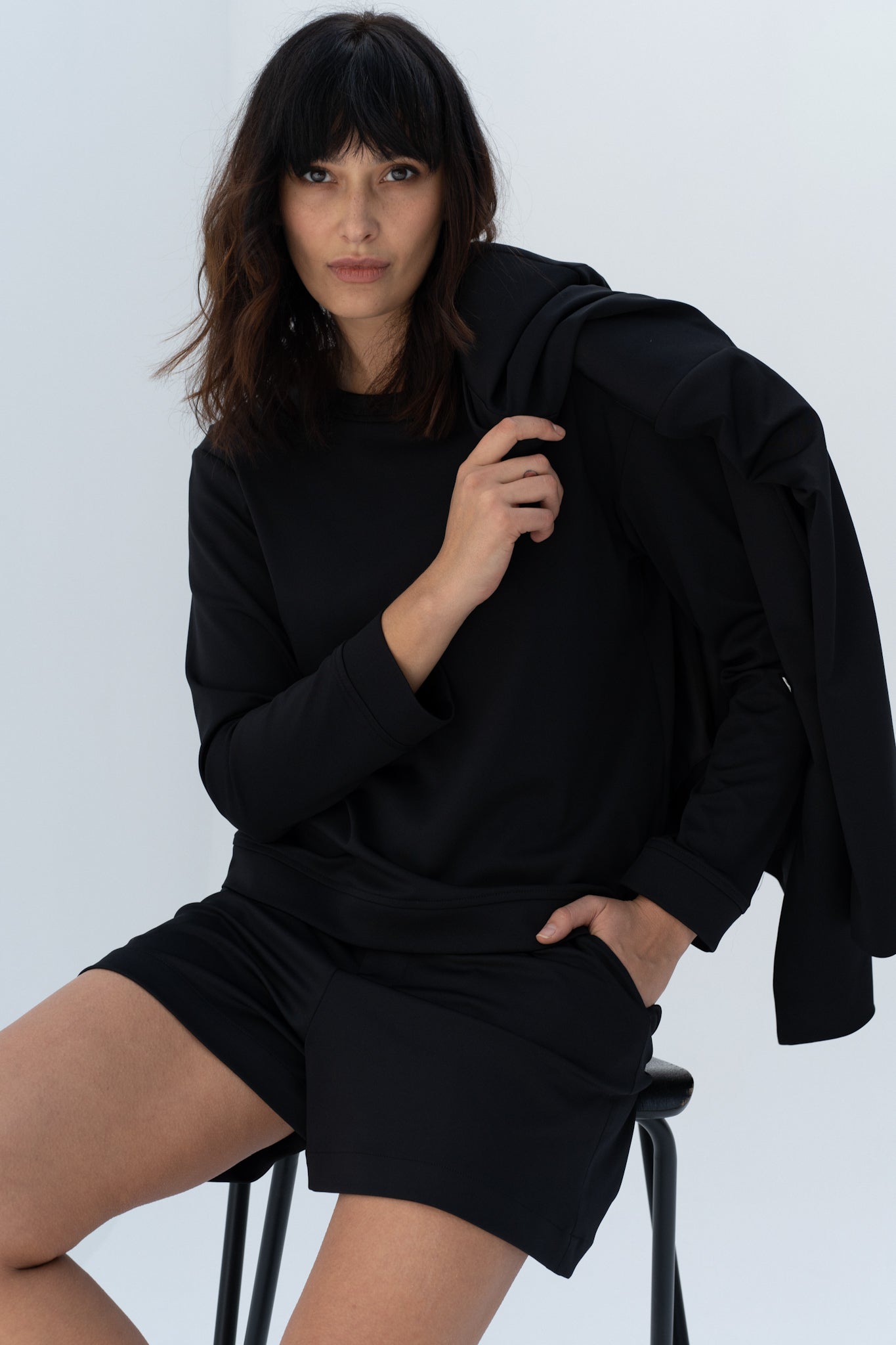 Black Sweatshirt (Scuba)
