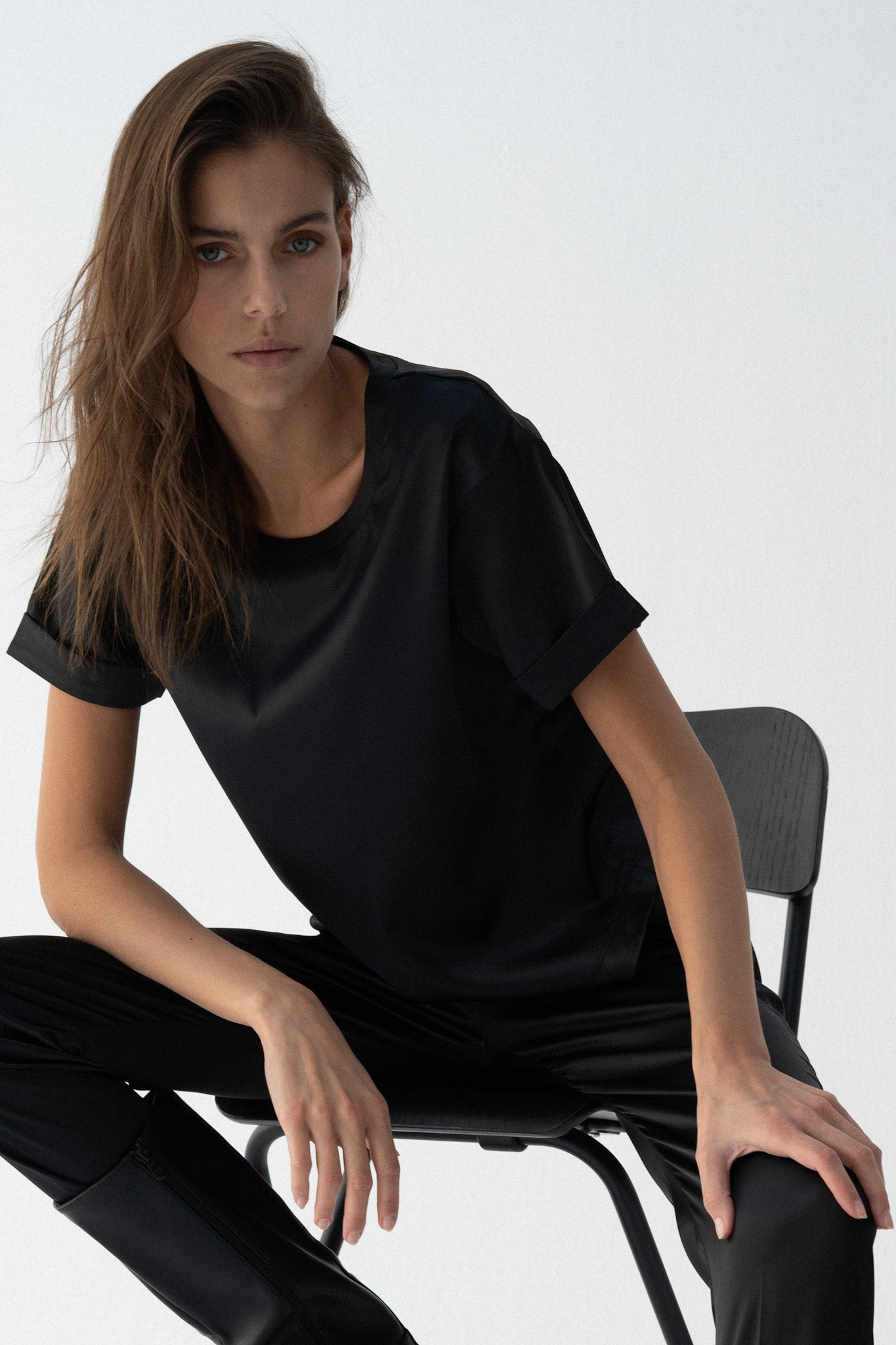 Black T-Shirt (Satin)