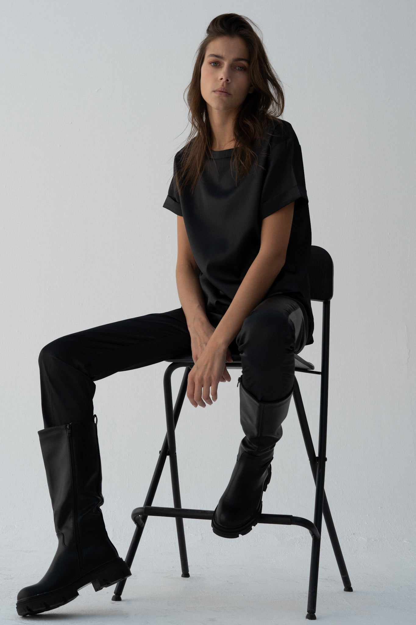 Black T-Shirt (Satin)