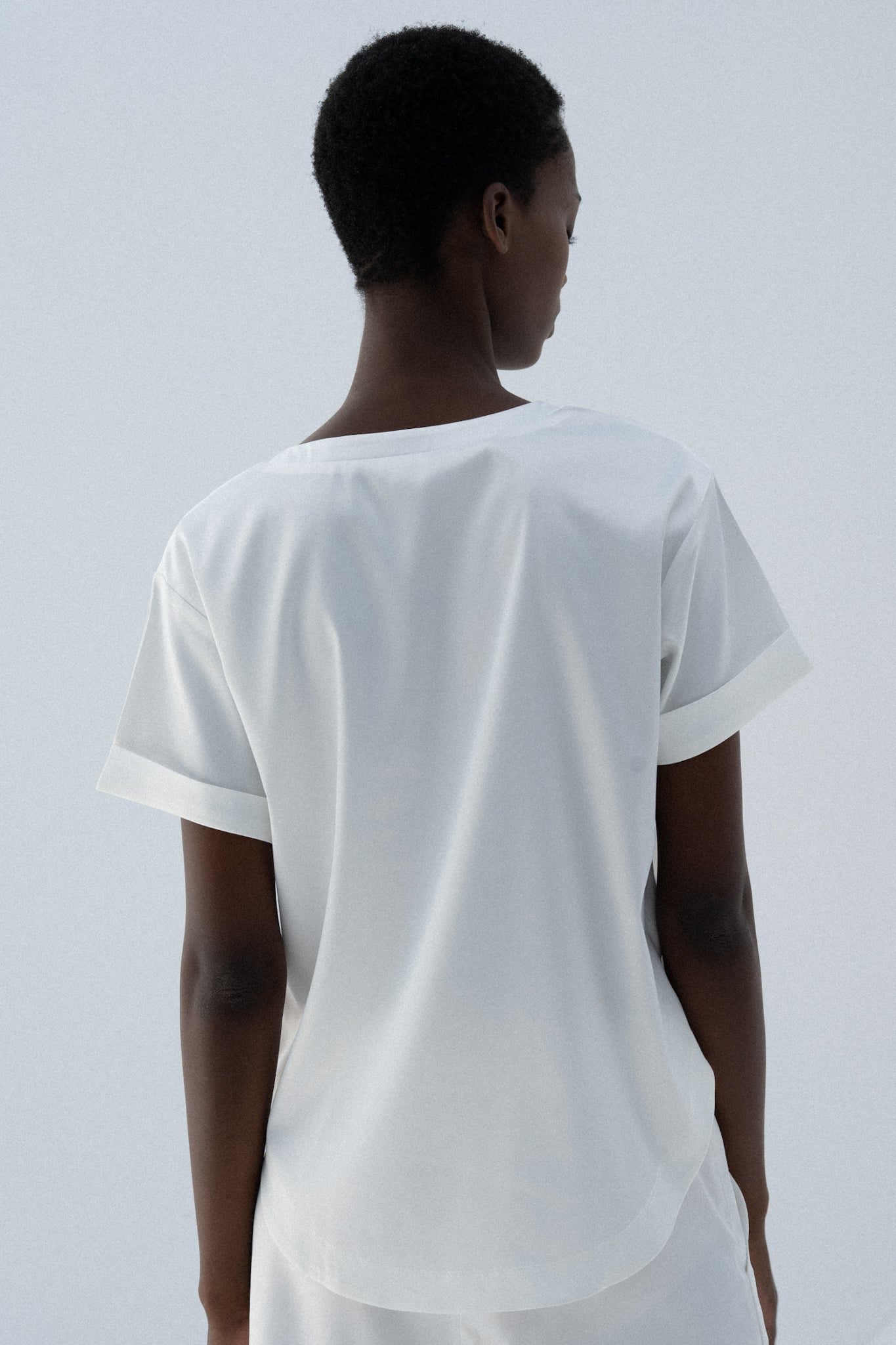 White T-Shirt (Satin)