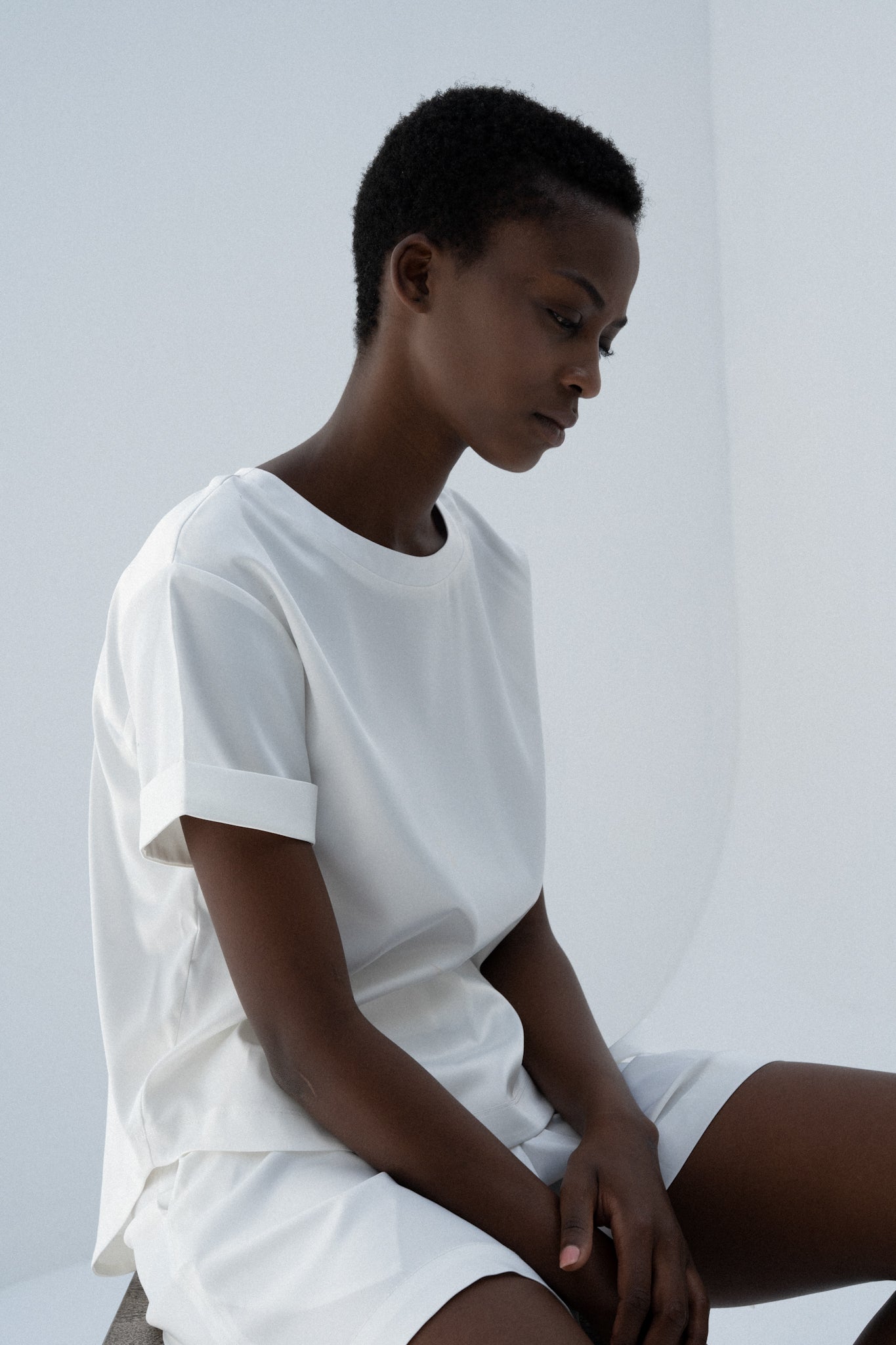 White T-Shirt (Satin)